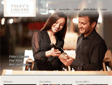 Tablet Screenshot of foleysliquors.com